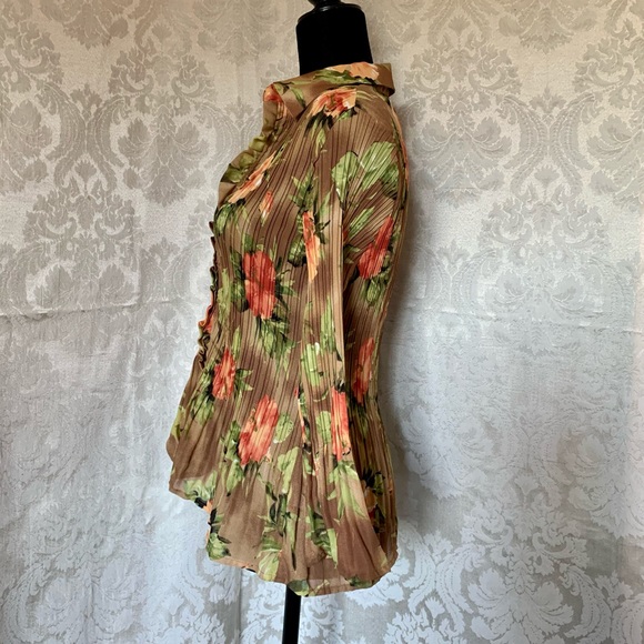 Allison Taylor Ladies Pleated Crepe Blouse - Picture 2 of 9